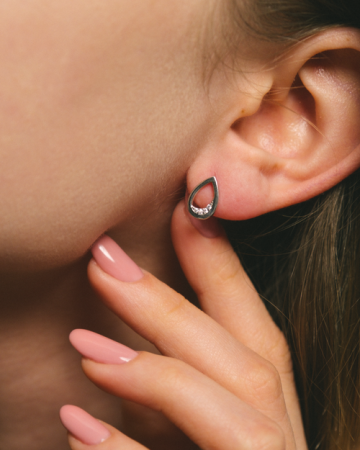 CERCEI DIN ARGINT SIMPLE TEAR [1]