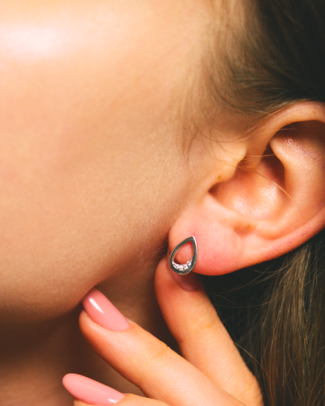 CERCEI DIN ARGINT SIMPLE TEAR [1]