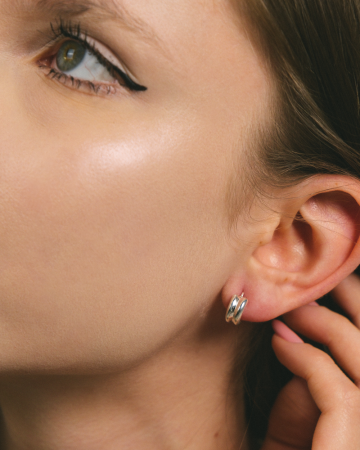 CERCEI DIN ARGINT SMALL HOOPS [2]