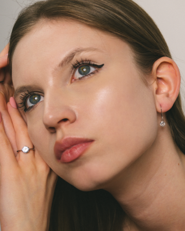 CERCEI DIN ARGINT WHITE TINY STONE [1]