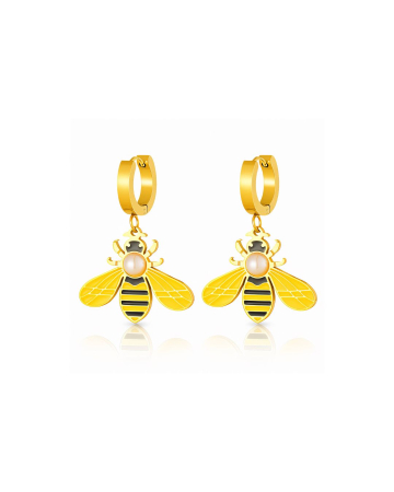 CERCEI PLACATI CU AUR BEES [2]