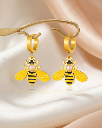 CERCEI PLACATI CU AUR 18K - CERCEI PLACATI CU AUR BEES