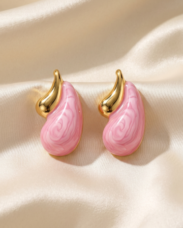 CERCEI PLACATI CU AUR 18K - CERCEI PLACATI CU AUR PASTEL