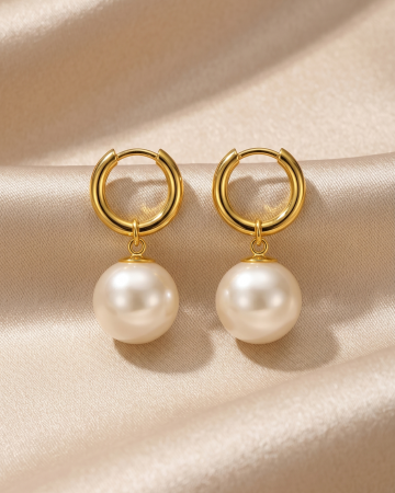 CERCEI PLACATI CU AUR 18K - CERCEI PLACATI CU AUR PEARL