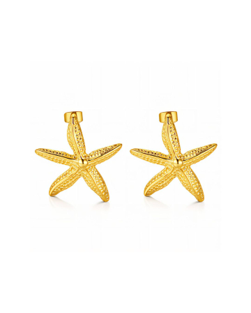 CERCEI PLACATI CU AUR STARFISH [2]