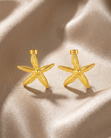 CERCEI PLACATI CU AUR 18K - CERCEI PLACATI CU AUR STARFISH