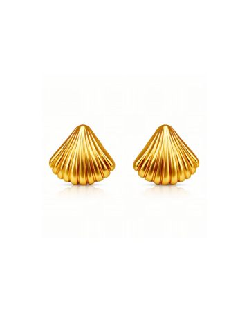 CERCEI PLACATI CU AUR TINY SHELL [3]