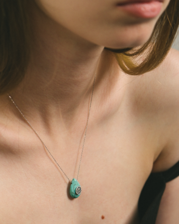 COLIER DIN ARGINT BLUE EYE [2]