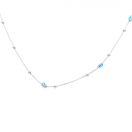 COLIER DIN ARGINT BLUE EYES [1]