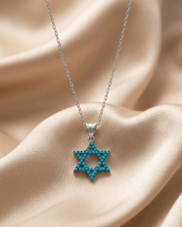 COLIERE - Colier din argint 925 Blue Star – Suavity