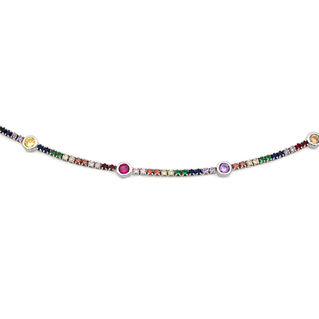 COLIER DIN ARGINT CHOKER TENNIS [1]