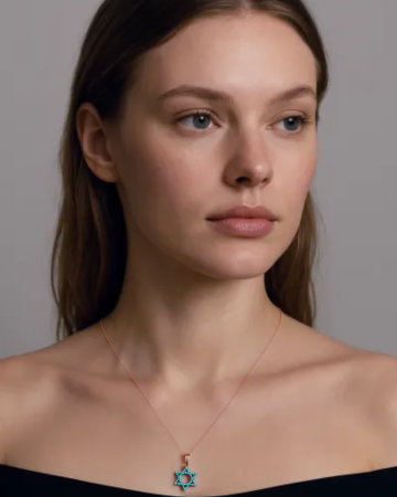 COLIER DIN ARGINT ROSE STAR [1]