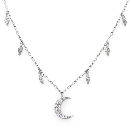 COLIERE - COLIER DIN ARGINT SHINY MOON