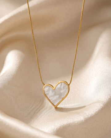 COLIERE PLACATE CU AUR 18K - COLIER PLACAT CU AUR LOVE