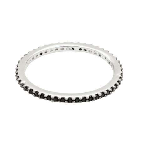 INELE - INEL DIN ARGINT BLACK CRYSTAL BAND