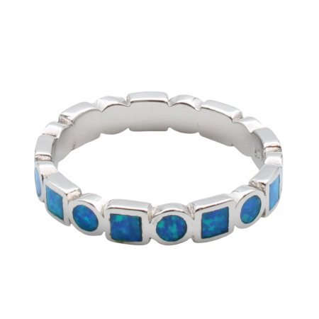 INELE - INEL DIN ARGINT BLUE CIRCLE