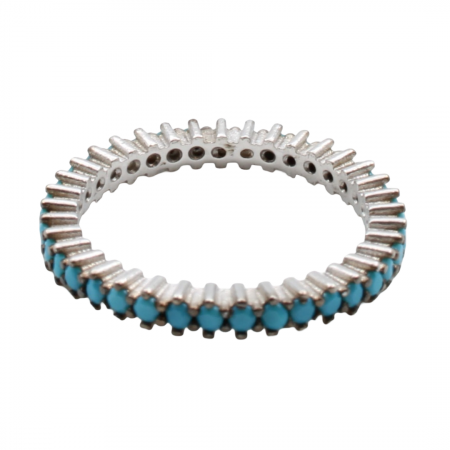 INELE - INEL DIN ARGINT BLUE CRYSTAL BAND