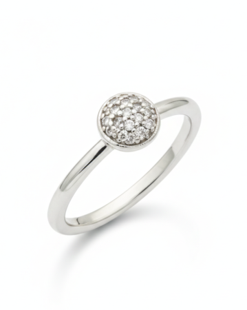 INELE - INEL DIN ARGINT CRYSTAL ROUND