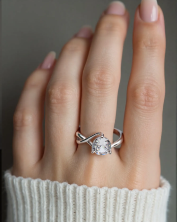 INELE - INEL DIN ARGINT INFINITE CRYSTAL