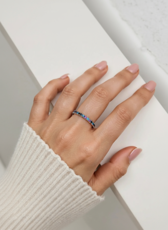 INEL DIN ARGINT RAINBOW CRYSTAL BAND [1]