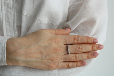 INEL DIN ARGINT WHITE CRYSTAL BAND [1]