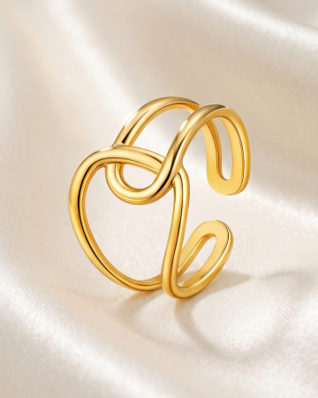 INELE PLACATE CU AUR 18K - INEL REGLABIL PLACAT CU AUR FLOW