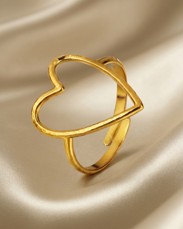 INELE PLACATE CU AUR 18K - INEL REGLABIL PLACAT CU AUR HEART