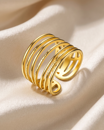 INELE PLACATE CU AUR 18K - INEL REGLABIL PLACAT CU AUR HELIX