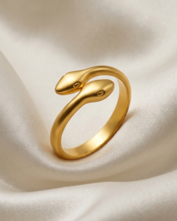 INELE PLACATE CU AUR 18K - INEL REGLABIL PLACAT CU AUR SNAKE