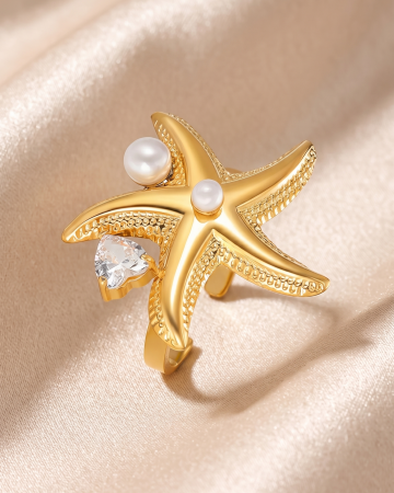 INELE PLACATE CU AUR 18K - NEL REGLABIL PLACAT CU AUR STARFISH