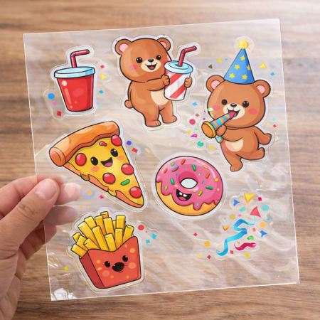 FOLII TRANSFER TERMIC - Autocolant Inkjet glossy 80 microni