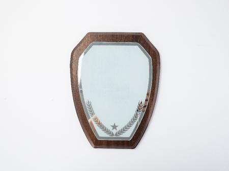 Placheta lemn trofeu + sticla