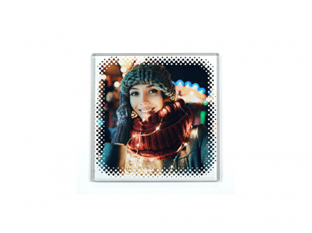 Sticla, acryl si cristal - Suport pahare (coaster) din sticla