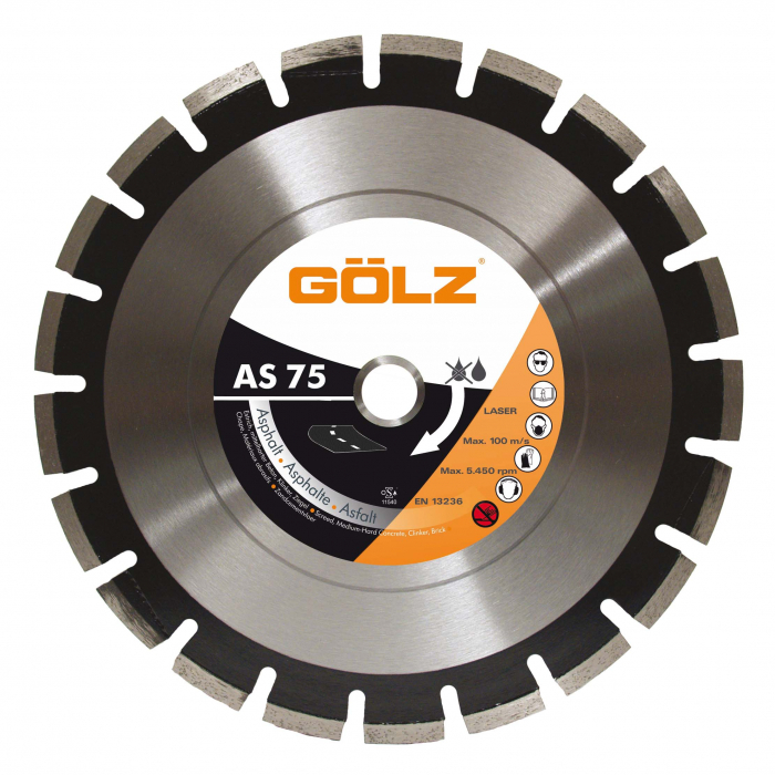 Disc diamantat asfalt  AS75 Golz 350 mm [1]