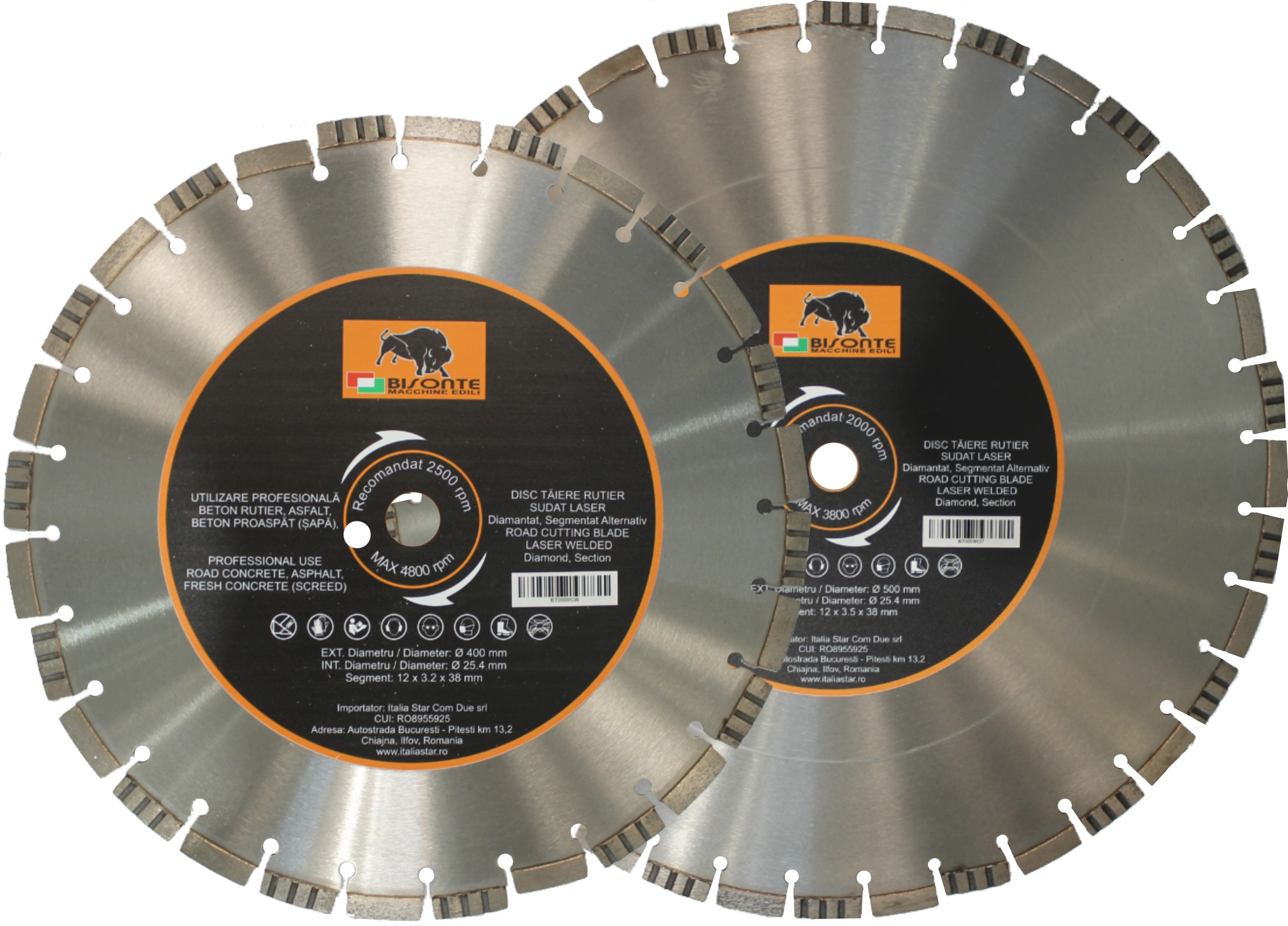 Disc diamantat 400 mm BT0009536 Bisonte TURBO-A [2]