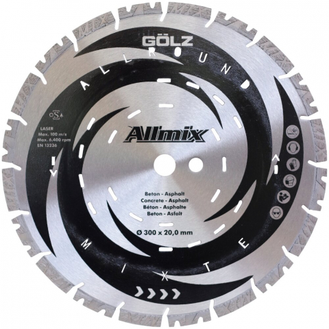 Discuri diamantate - Disc diamantat asfalt-beton  ALLMix Golz 450 mm
