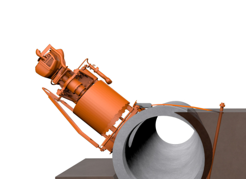 Masina carotat tuburi canalizare Golz KB 350 [8]