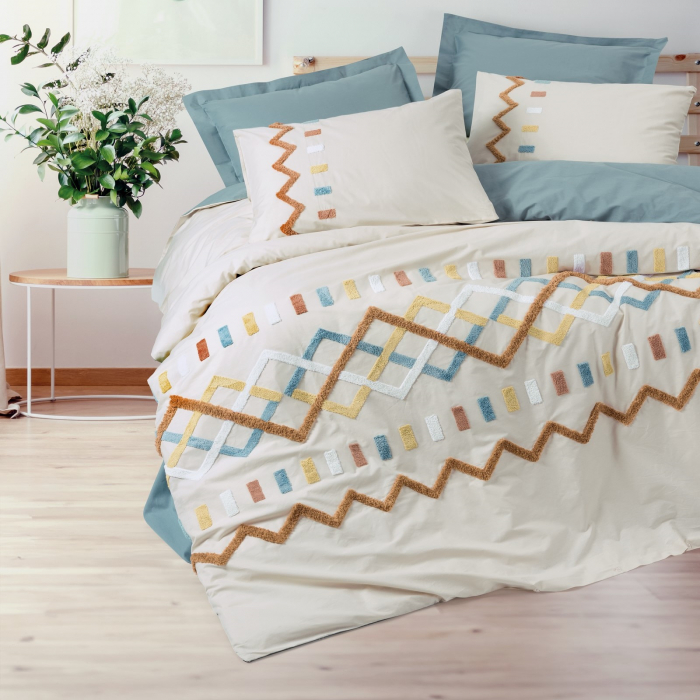 Mellow Mint - Lenjerie pat dublu, 100% Bumbac - 6 piese [1]