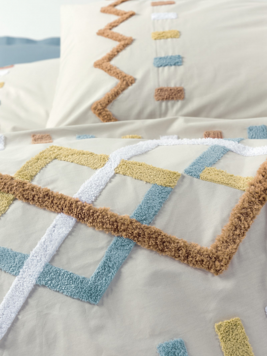 Mellow Mint - Lenjerie pat dublu, 100% Bumbac - 6 piese [3]