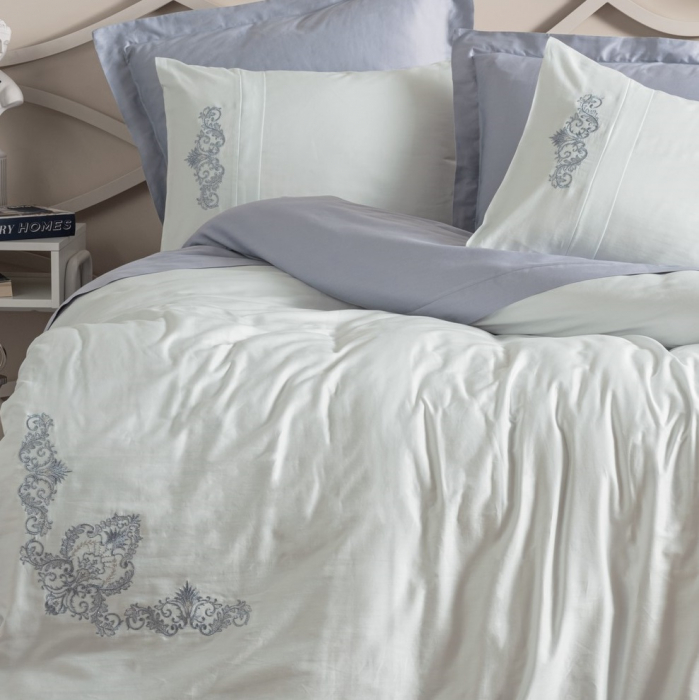 Biana - Lenjerie pat dublu, 100% Bumbac - 6 piese [1]