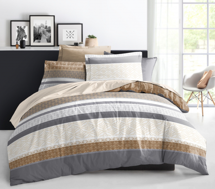 Lara - Lenjerie pat dublu, 100% Bumbac Ranforce - 4 piese [5]