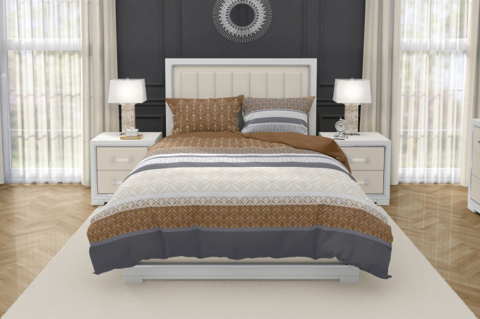 Lara - Lenjerie pat dublu, 100% Bumbac Ranforce - 4 piese [7]