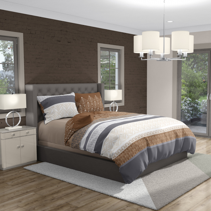 Lara - Lenjerie pat dublu, 100% Bumbac Ranforce - 4 piese [4]