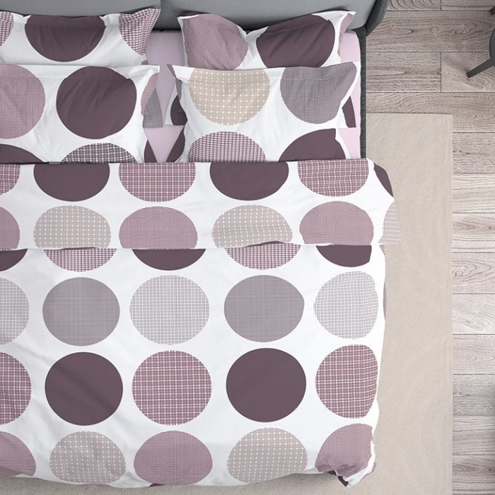 Ava - Set lenjerie pat dublu, 100% Bumbac Ranforce - 4 piese [5]