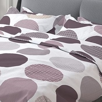 Ava - Set lenjerie pat dublu, 100% Bumbac Ranforce - 4 piese [2]