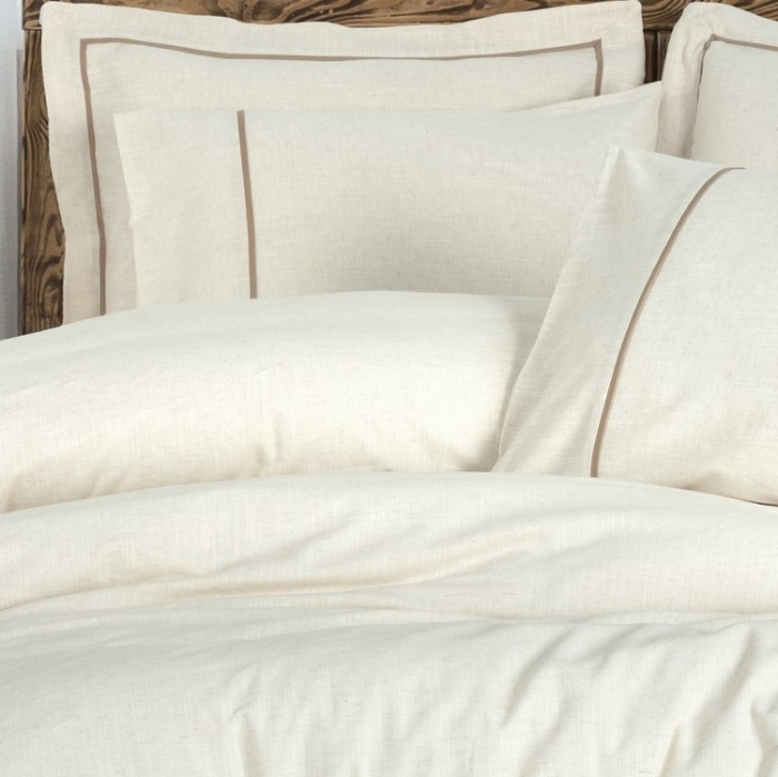 Banded Kahve - Lenjerie de pat din in și bumbac- 6 piese [4]