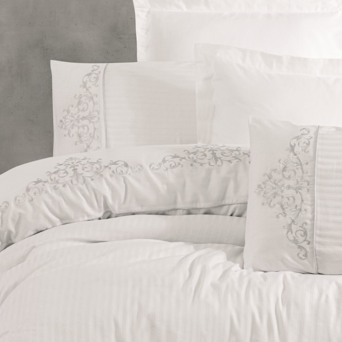 Genny - Lenjerie pat dublu, 100% Bumbac - 6 piese [1]