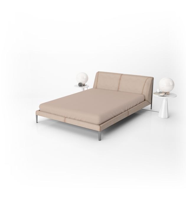 Cearsaf de pat Bej 240/260 cm 100% bumbac ranforce [3]