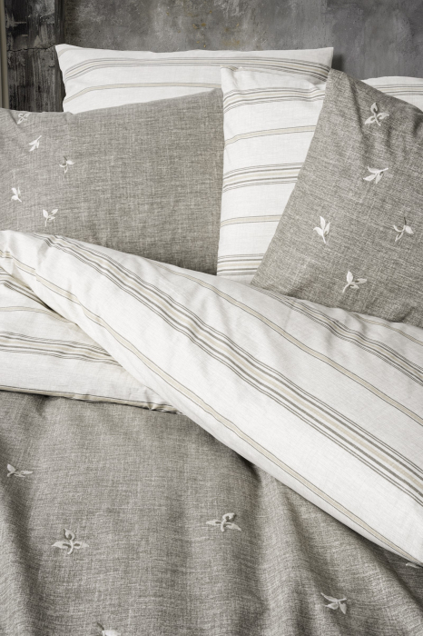 Moke - Lenjerie pat dublu, 100% Bumbac - 6 piese [2]