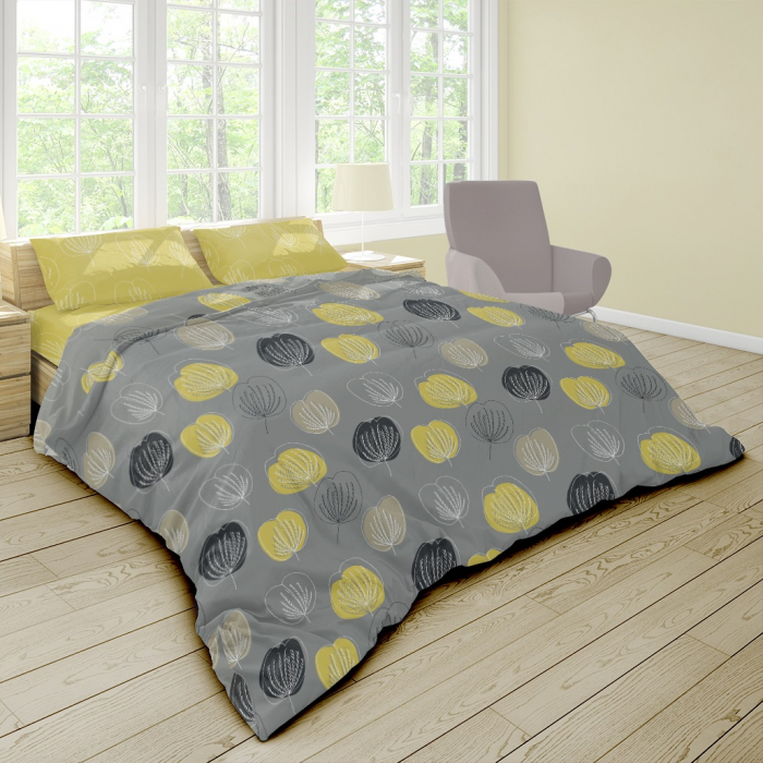 Grace - Set lenjerie pat dublu, 100% Bumbac Ranforce - 4 piese [4]